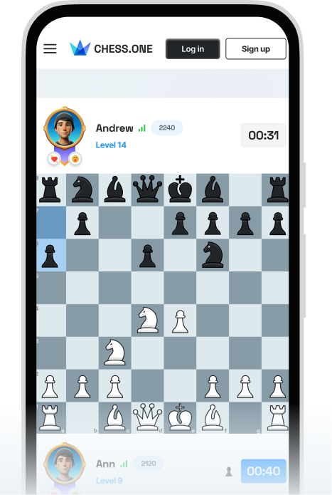 CHESS.ONE app on mobile